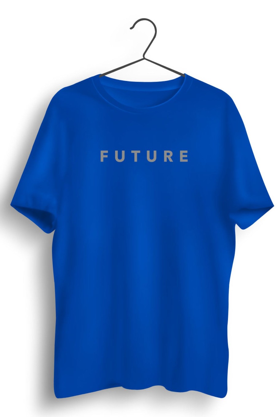 Men Styched | Future Reflective Print Blue Tshirt