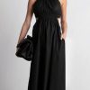 Women Styched Fashion | Eumseong Black Dress