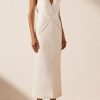 Women Styched Fashion | Muan White Dress