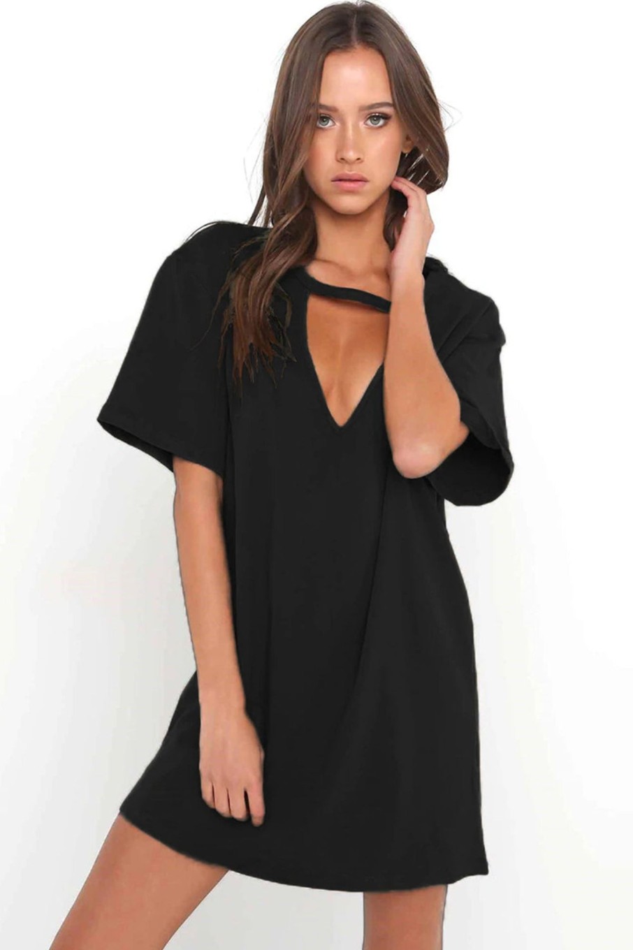 Women Styched Fashion | V Cut Dress