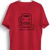 Men Styched Fashion | Espresso Yourself Graphic Printed Red Tshirt