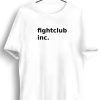 Men Styched | Fightclub Inc Printed White Tshirt