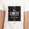 Men Styched Fashion | No Limits - Graphic T-Shirt White Color