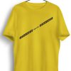 Men Styched | Crime Scene Graphic Printed Yellow Tshirt