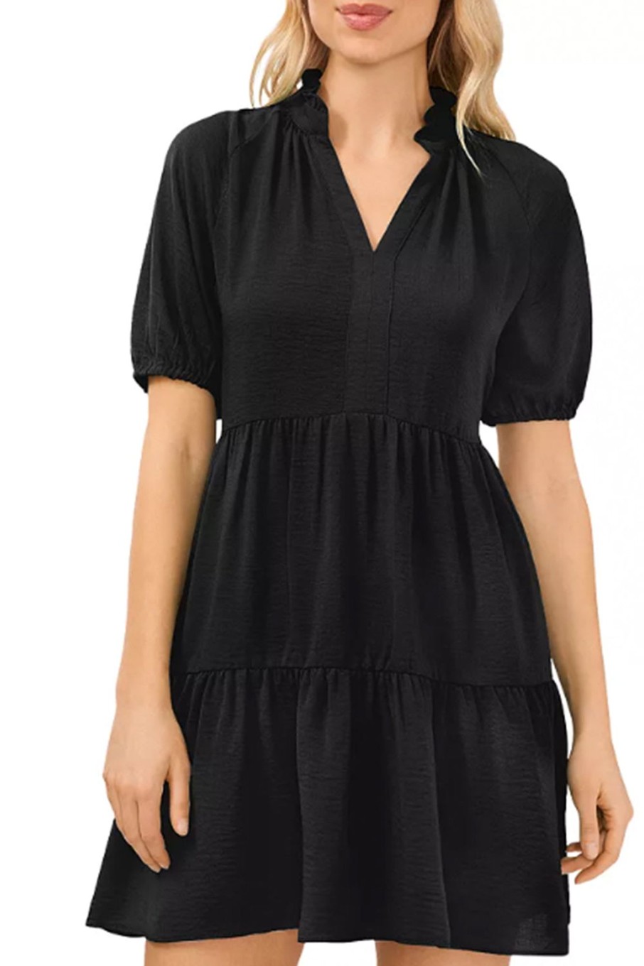 Women Styched Fashion | Solay Black Dress