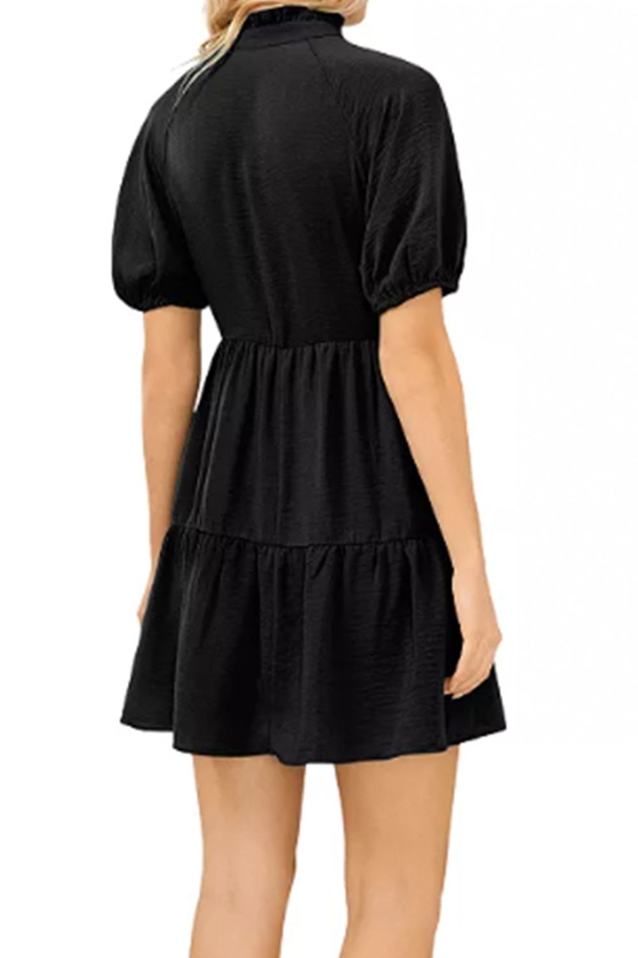 Women Styched Fashion | Solay Black Dress