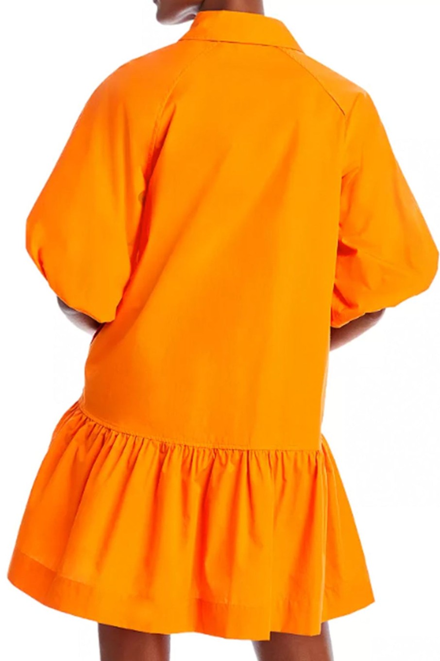 Women Styched Fashion | Boxy Layered Orange Dress