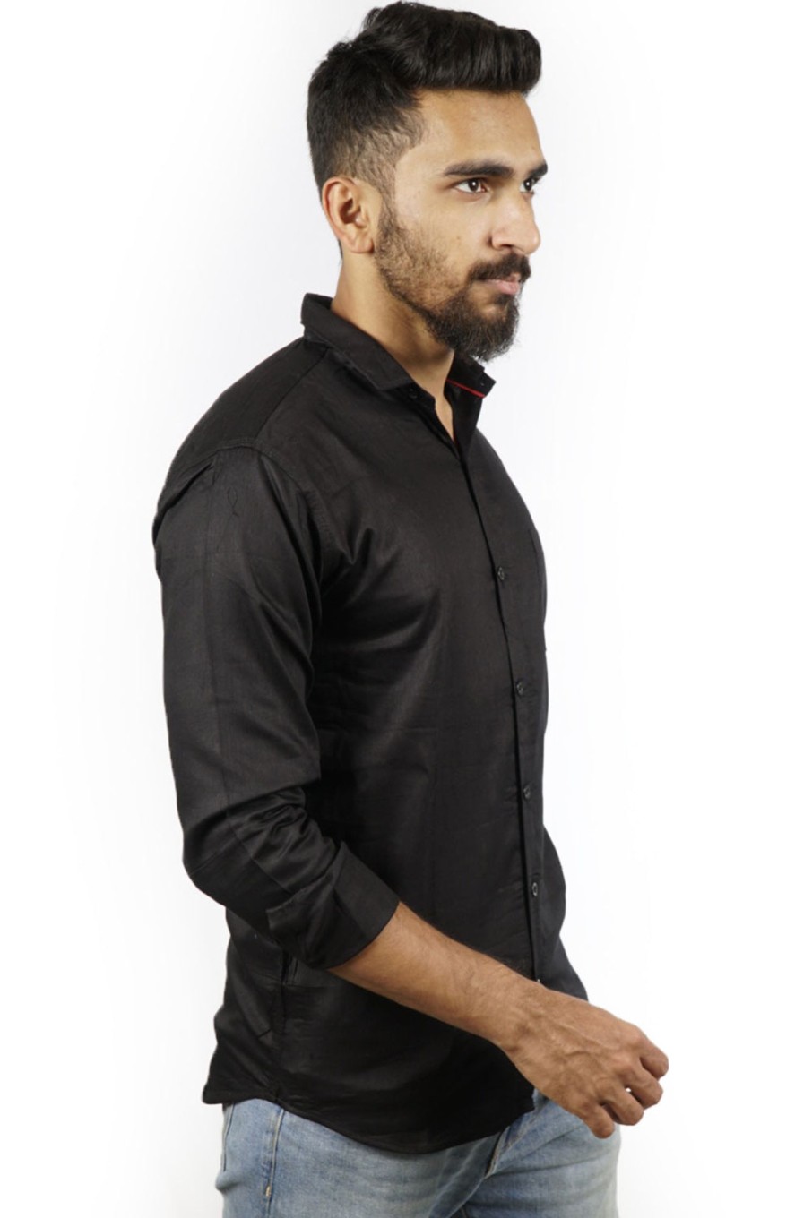 Men Styched Fashion | Classic Black Slim Fit Shirt