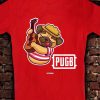 Men Styched Fashion | Pugb Following Pubg Style - Quirky Graphic T-Shirt Red Color