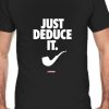 Men Styched Fashion | Just Deduce It Graphic T-Shirt Black Color