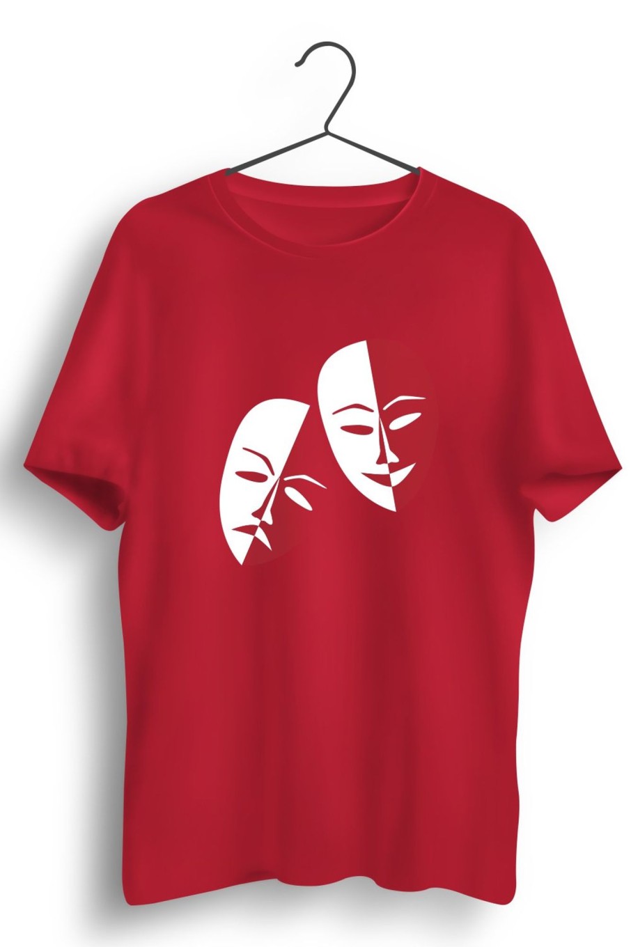 Men Styched | Masked Lives Graphic Printed Red Tshirt