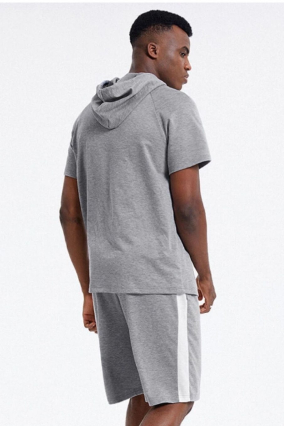 Men Styched Fashion | Black Drawstring Grey Combo