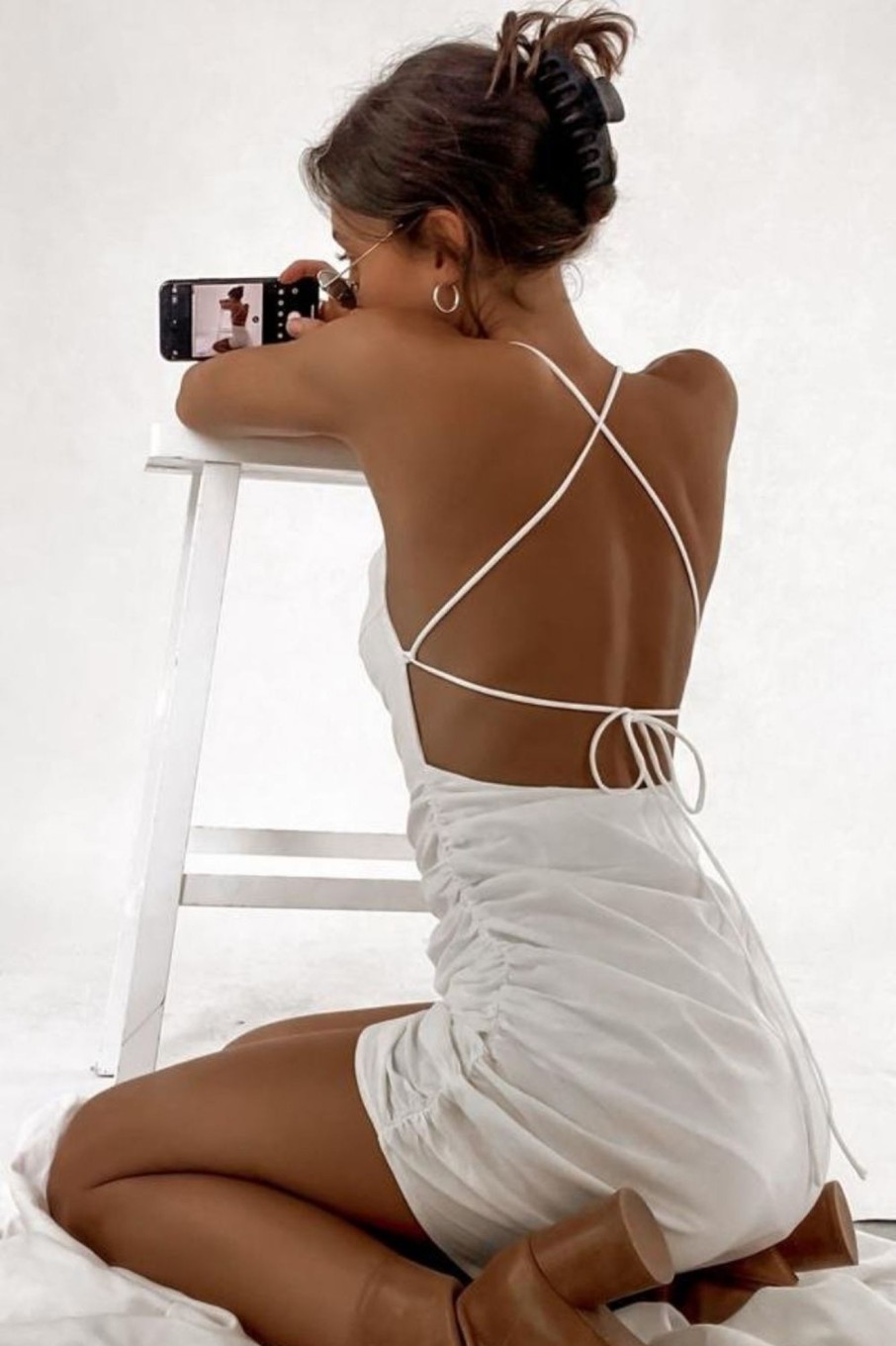 Women Styched Fashion | Hope Backless White Dress