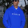 Men Styched Fashion | Paris Premium Non Zipper Blue Hoodie