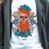 Men Styched Fashion | Stay Wild - Illustrative Graphic Design Printed On White Tshirt