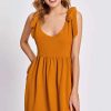 Women Styched Fashion | Knotted Shoulder Dress