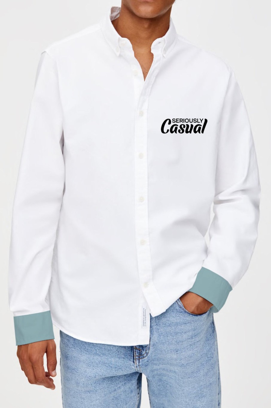 Men Styched Fashion | Seriously Casual White Full Sleeve Shirt