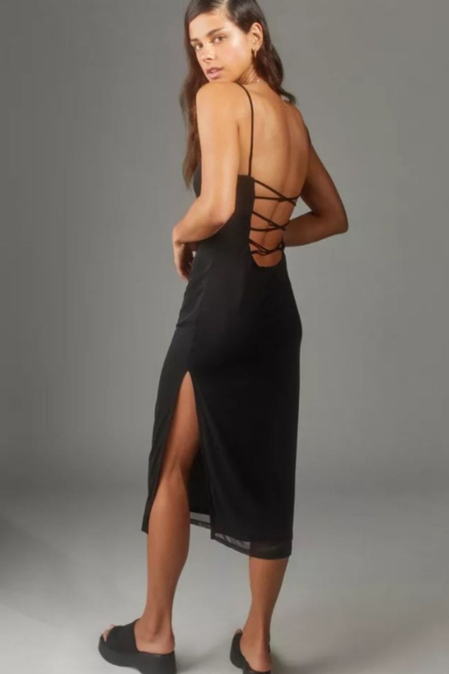 Women Styched Fashion | Beatrize Strappy-Back Hot Dress