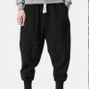 Men Styched Fashion | Harem Trousers Black