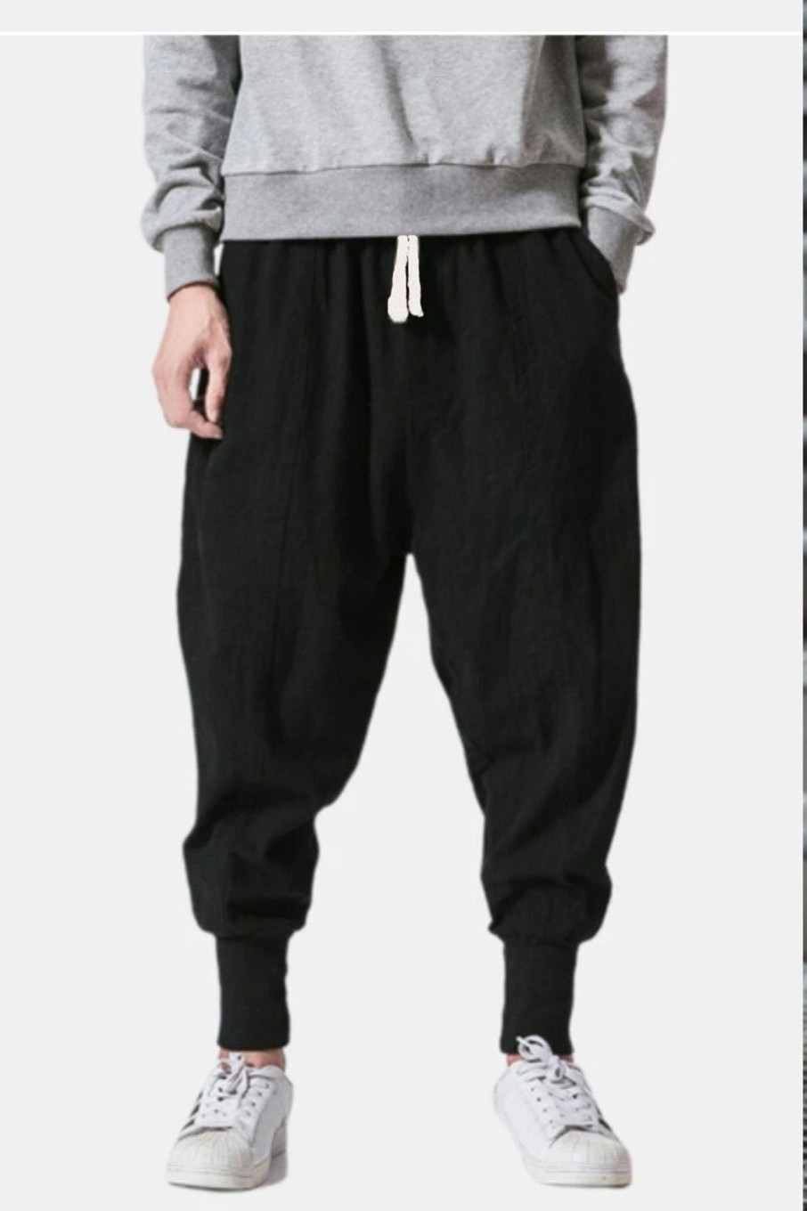 Men Styched Fashion | Harem Trousers Black