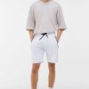 Men Styched Fashion | Drawstring Shorts White