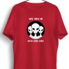 Men Styched | Going Home Graphic Printed Red Tshirt