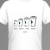 Men Styched Fashion | Small To Monday Coffee - Graphic T-Shirt White Color