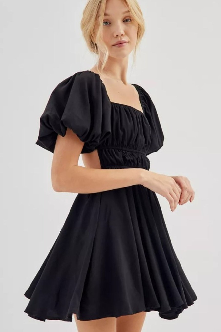 Women Styched Fashion | Angarsk Black Dress