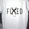 Men Styched Fashion | Fixed - White Tee With 3D Illusion Casual Round Neck Tshirt