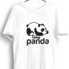 Men Styched | Lazy Panda Graphic Printed White Tshirt