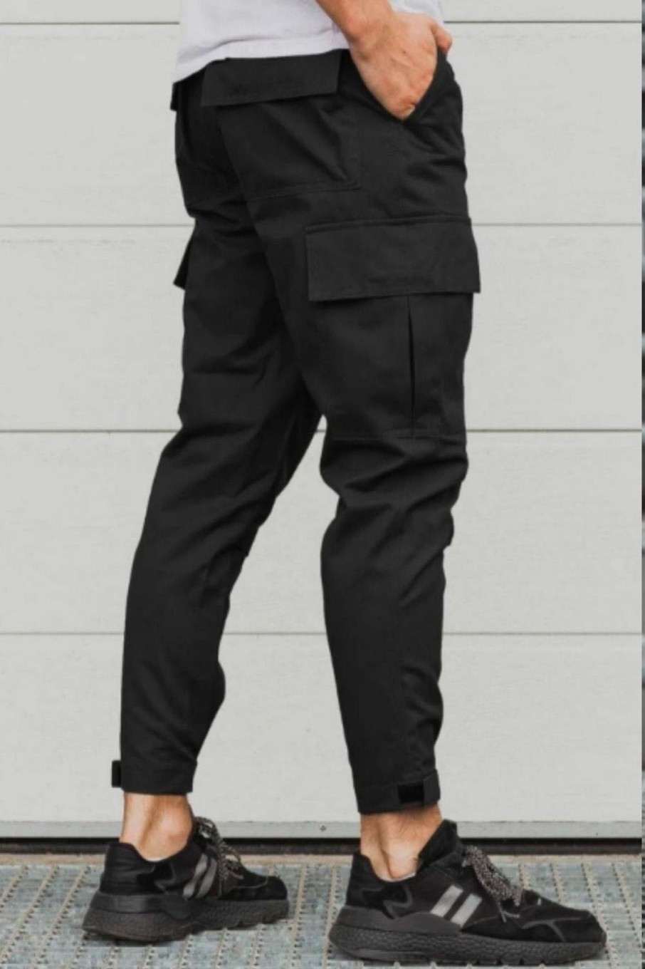 Men Styched Fashion | Flap Pocket Cargo Straight Pants