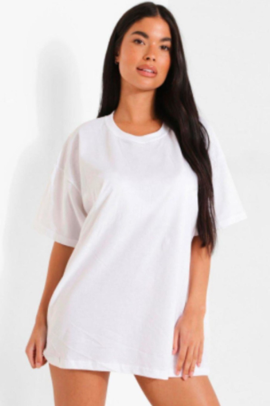 Women Styched Fashion | White Tshirt Dress